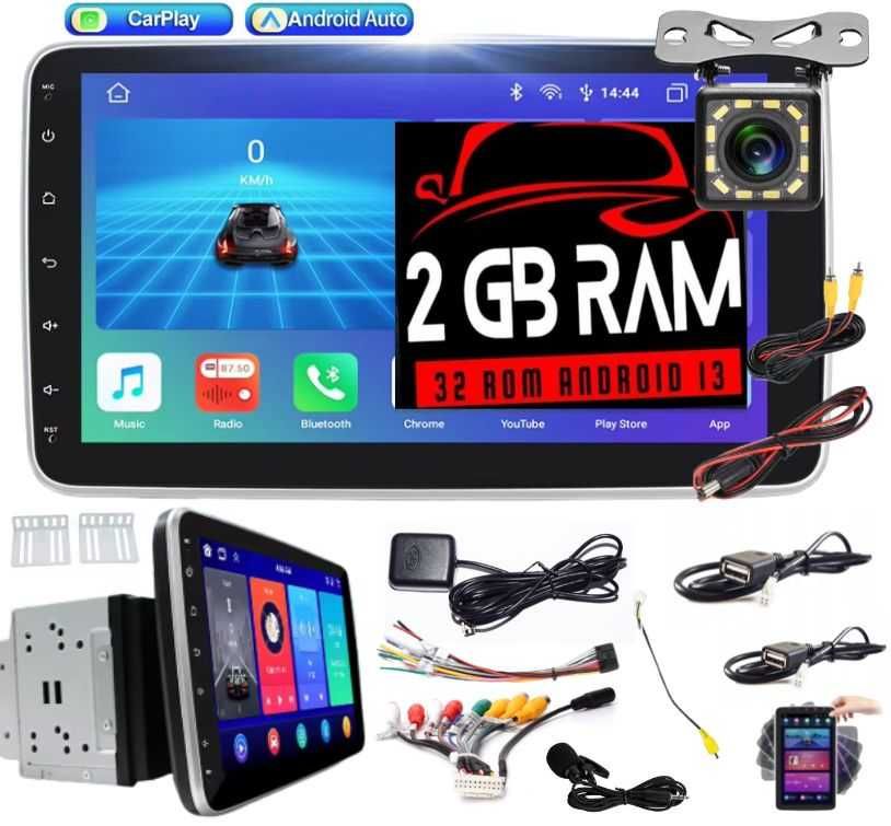 Radio Samochodowe, Android 13 PL ekran 11" Cali Uniwersalne