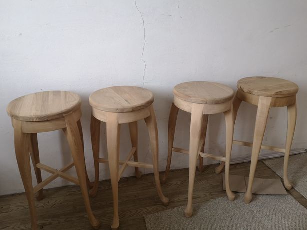 4 Stołki Barowe ręcznie robione hokery  stołek krzesło