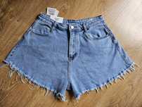 Spodenki jeansowe motylki XL