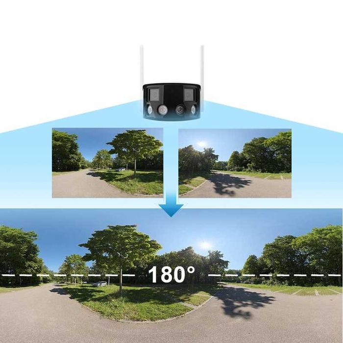 Podwójna Kamera Zewnętrzna Tubowa Wifi 4Mpx