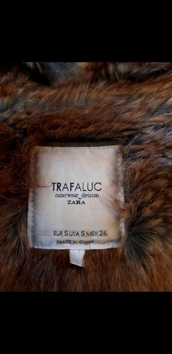 Casaco com pelo da Zara