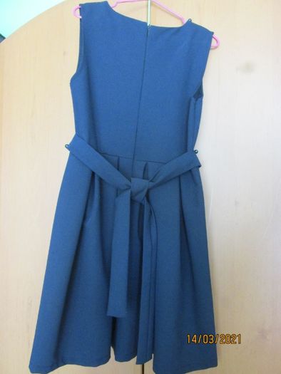 Плаття-сарафан шкільний синього кольору