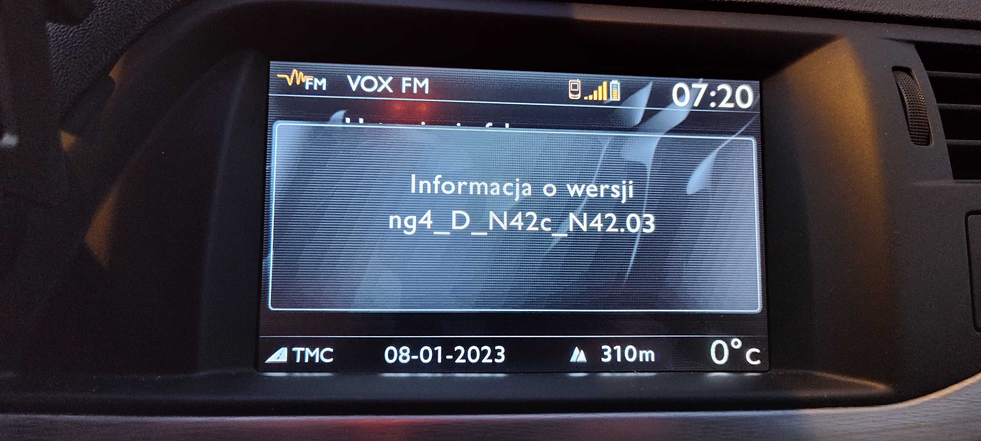 Mapa samochodowa Radio NG4 aktualizacja Citroen Peugeot NG 4 mapy