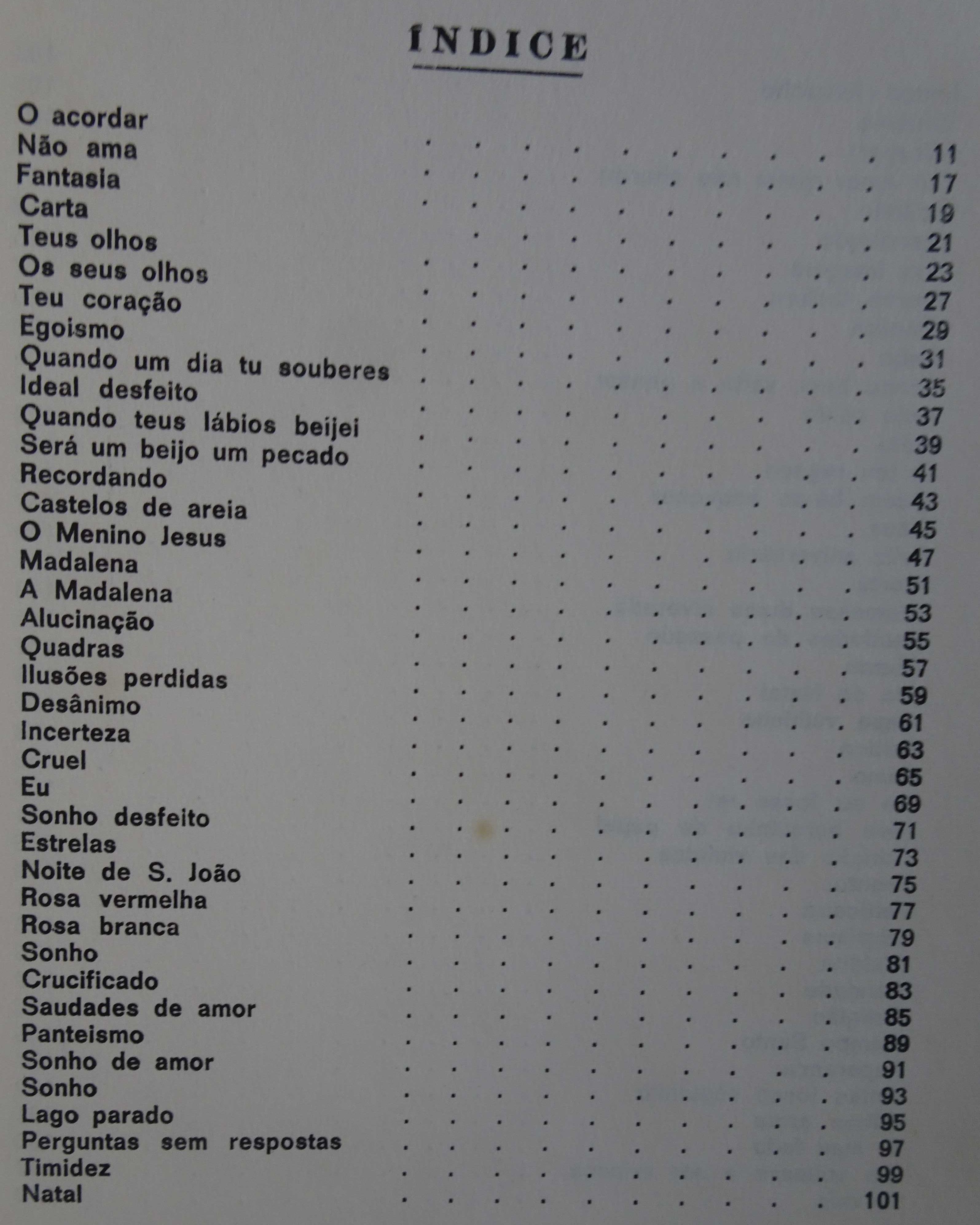 Saudades de Amor (Poesia) - 1º Edição 1966