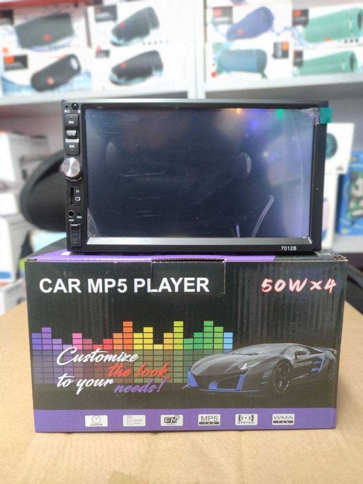 1Din Магнитола с огромным Экраном 7 дюймов 2DIN USB+SD+Bluetooth+ПУЛЬТ