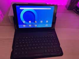 Tablet Alcatel 1T 10 com capa teclado Bluetooth removivel