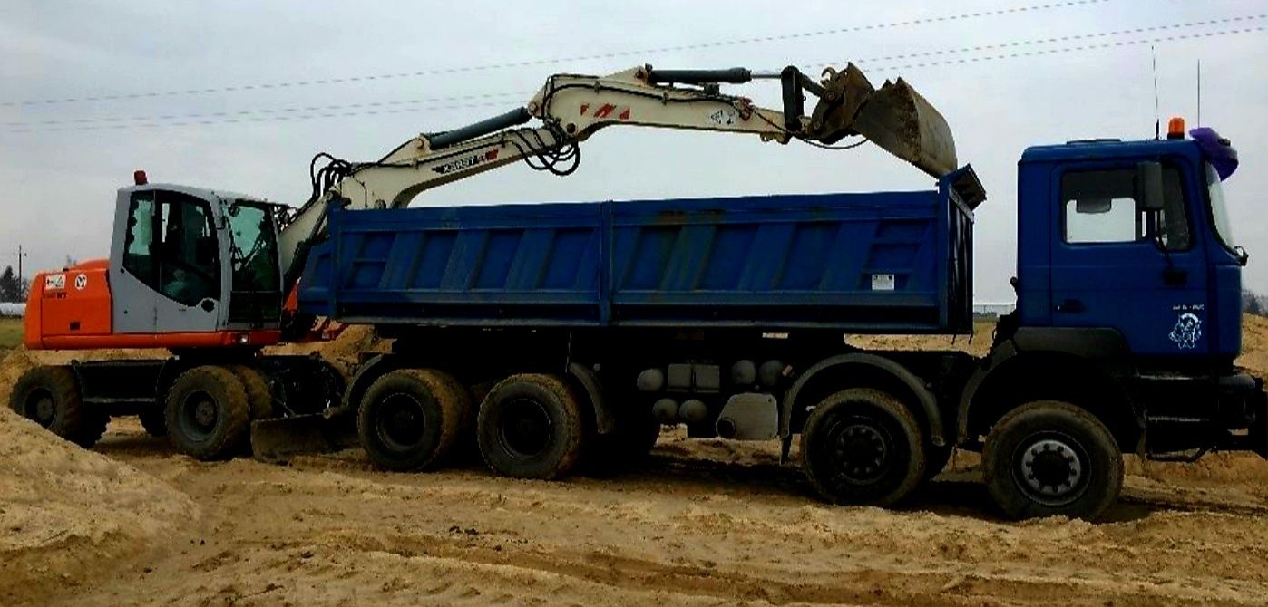 Usługi koparko ładowarka koparka kołowa 18ton minikoparka wywrotka