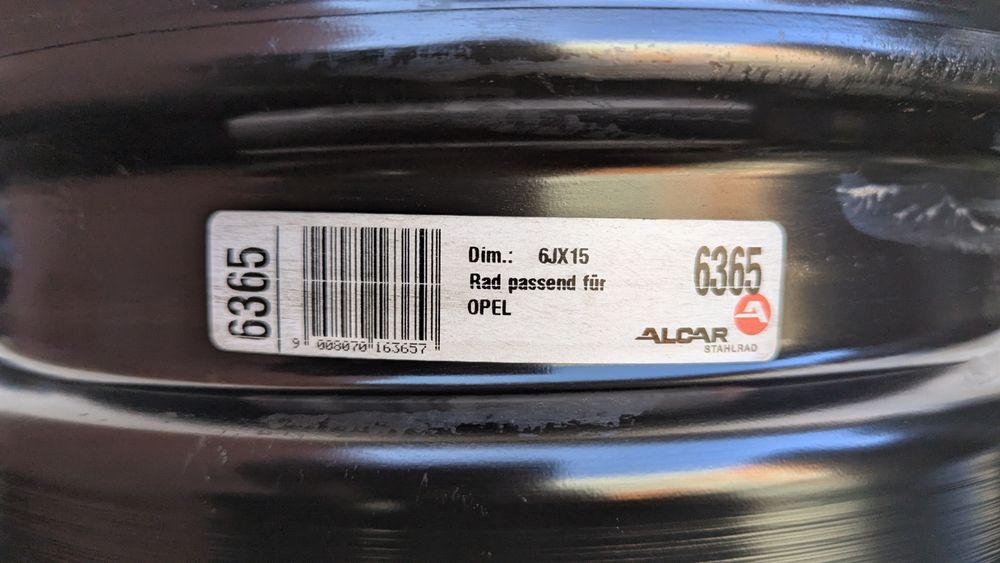 Диски металеві R 15 5/105 6J ET 37 Gm Opel. Опель Шевролет