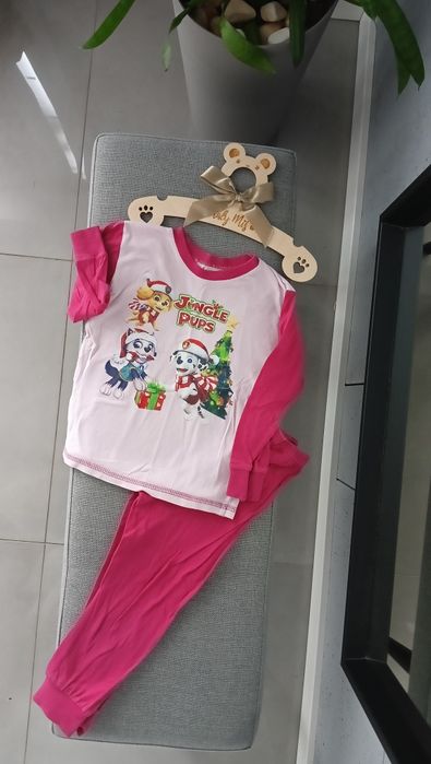 Piżama świąteczna długi rękaw Psi Patrol dla dziewczynki r.104/110