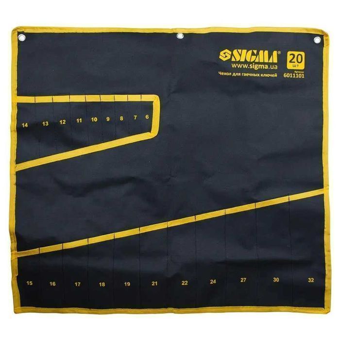 Чохол для гайкових ключів на 12, 14, 15, 20, 25 ключів SIGMA (гаечных)