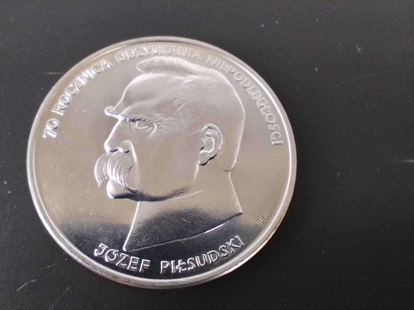 Moneta 50000 srebrna Józef Piłsudski z 1988