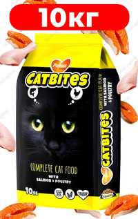 Сухий корм для котів зі смаком лосося та птиці 10КГ Pamax CatBites