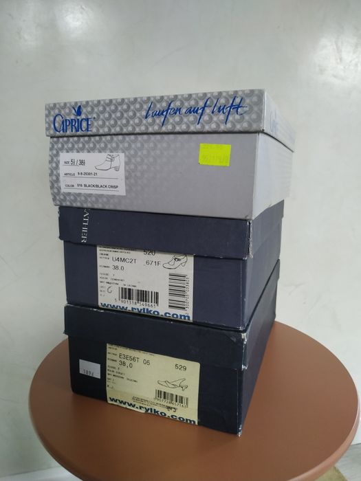 Za darmo skórzane buty Ryłko i Caprice r. 38
