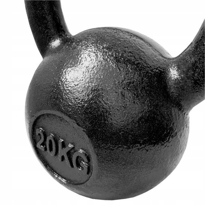 KETTLEBELL żeliwny 20 KG hantle kettel kettla kula