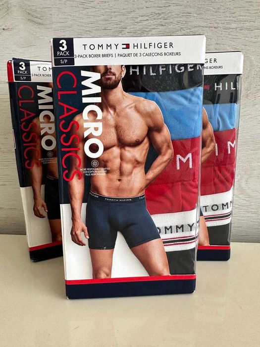 Чоловічі труси боксериTommy Hilfiger набір 3 штуки