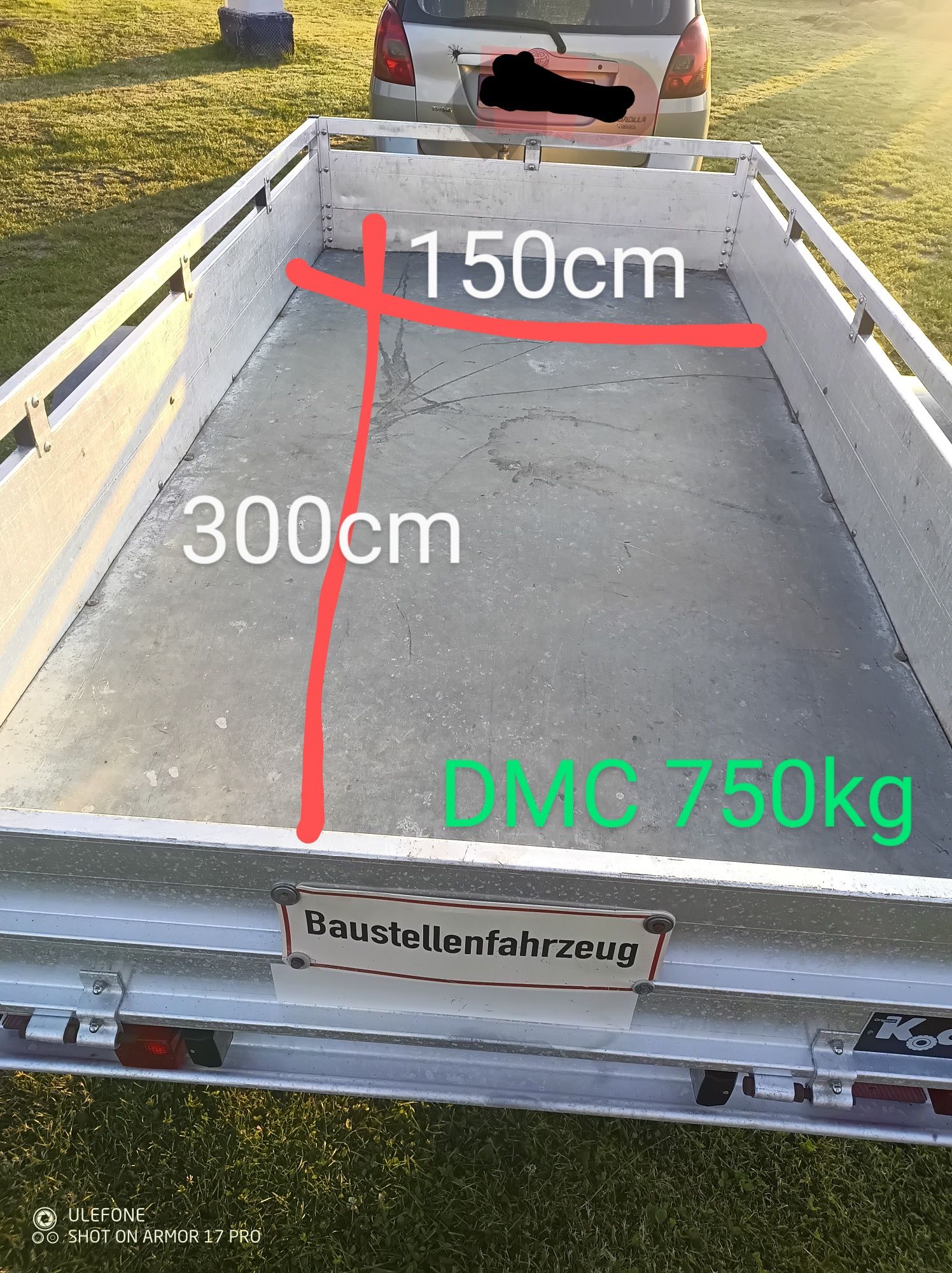 Przyczepka samochodowa 600/700/750/