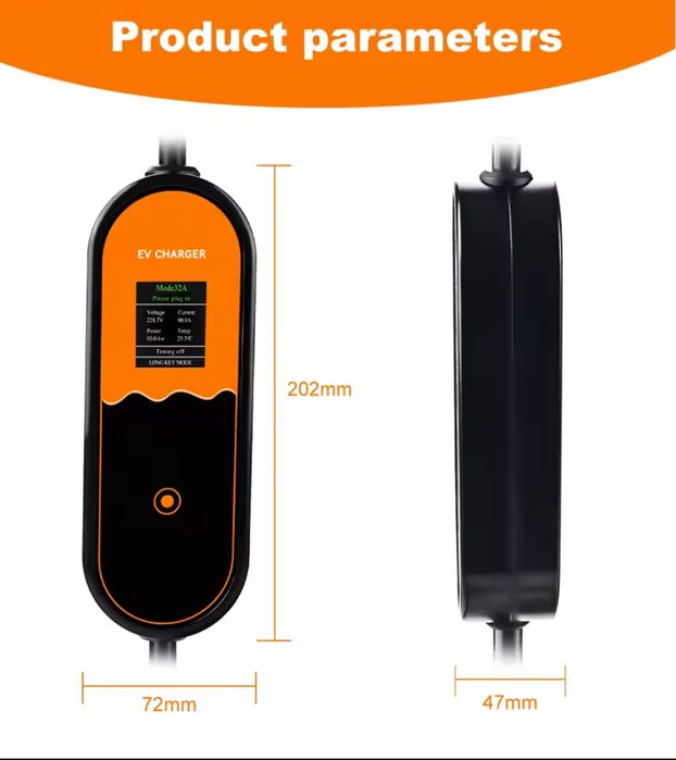 7кВт Type 2 3.5м зарядка для електро автомобіля зарядне тайп 2 Європа