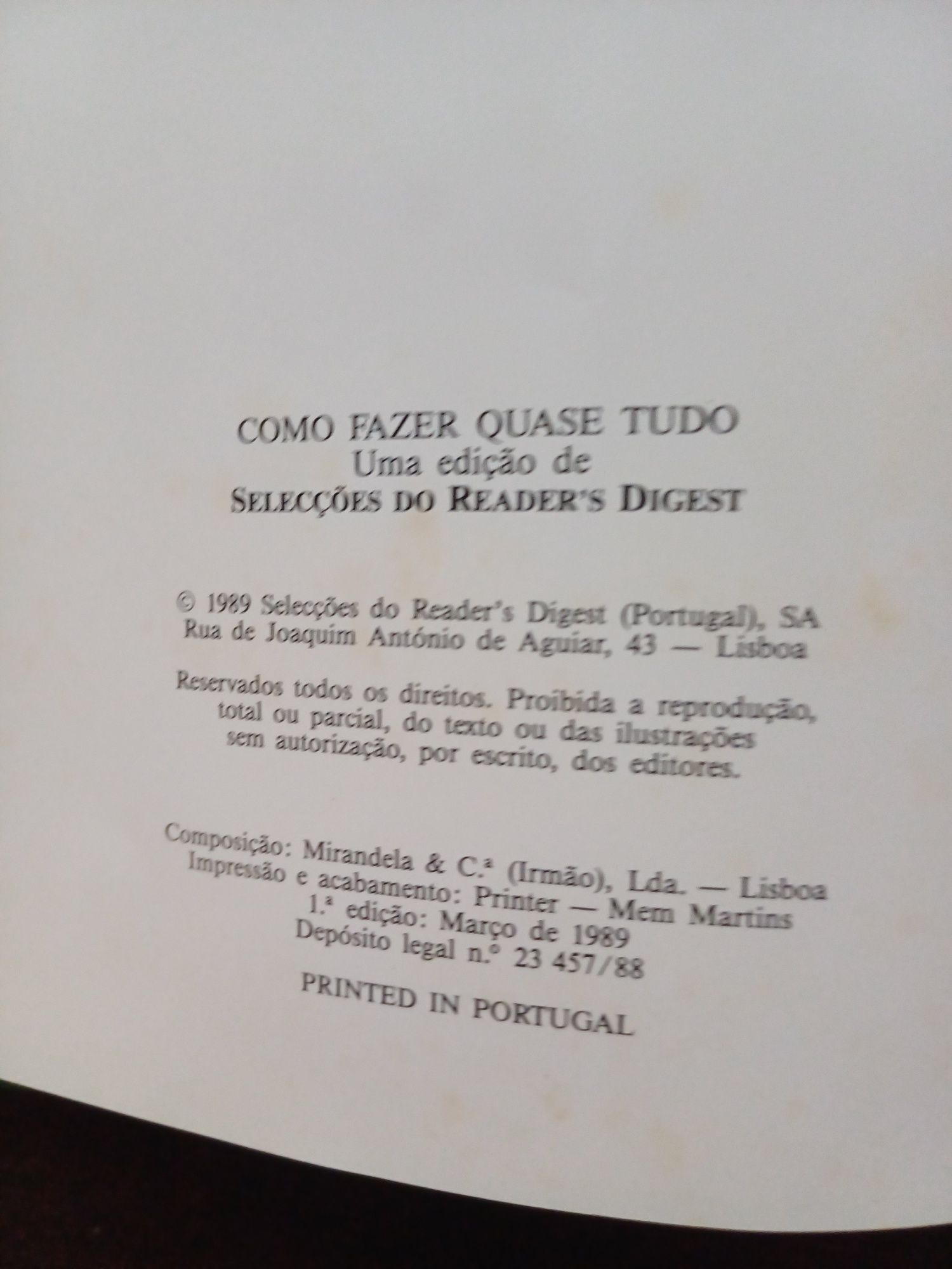 Como fazer quase tudo - Seleções do Reader's Digest