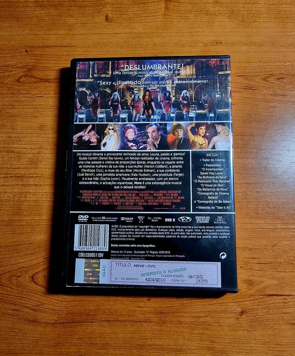 NOVE (Rob Marshall) Daniel Day-Lewis/Marion Cotillard/Nicole Kidman