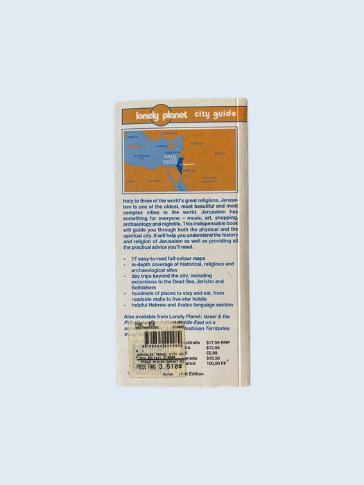 Jerusalem A City Guide Lonely Planet City Guides 1997