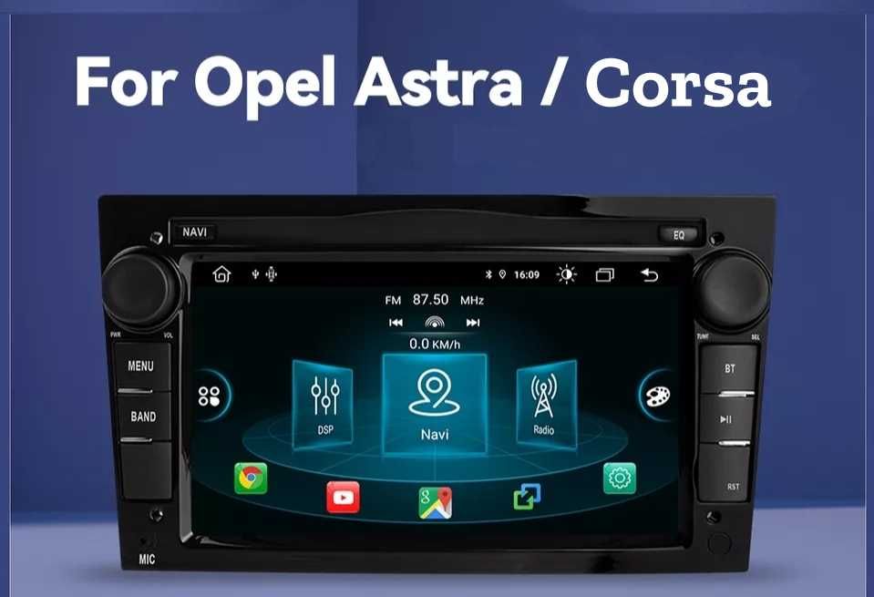 Radio Android 12 - Opel Astra H , Vectra C e B, Corsa D, Zafira B