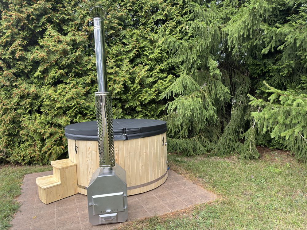 Balia ogrodowa, jacuzzi ogrodowe, ruska bania, gorąca beczka, jacuzzi