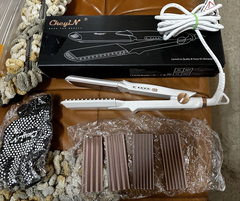 випрямляч для волосся з різними насадками CkeyiN HS200