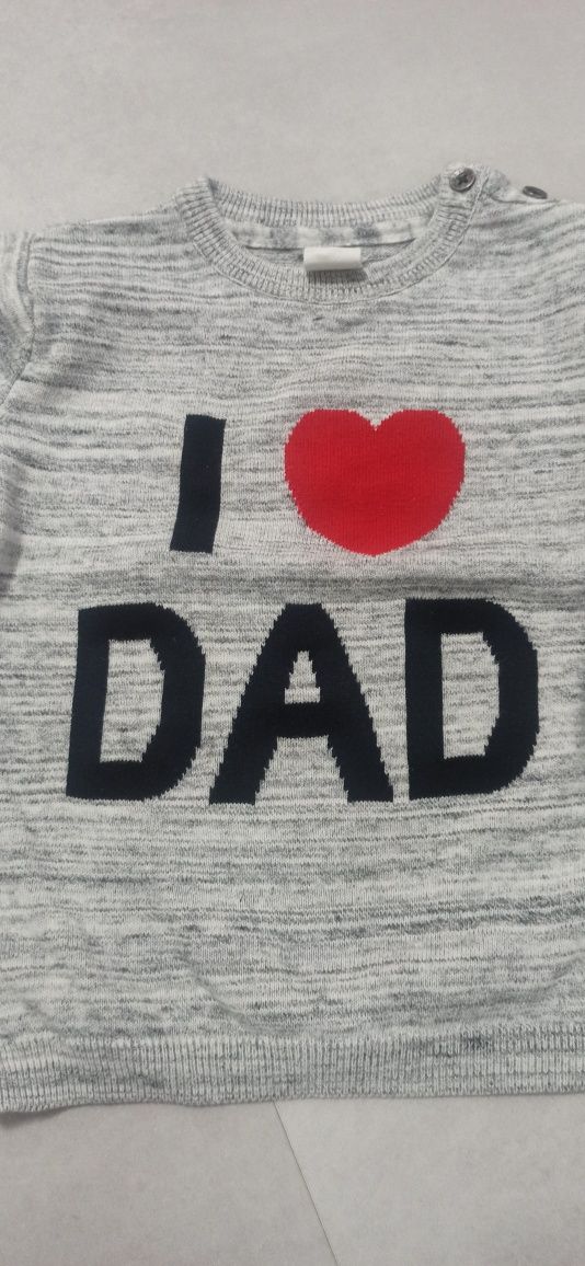 Sweterek I Love Dad H&M 92