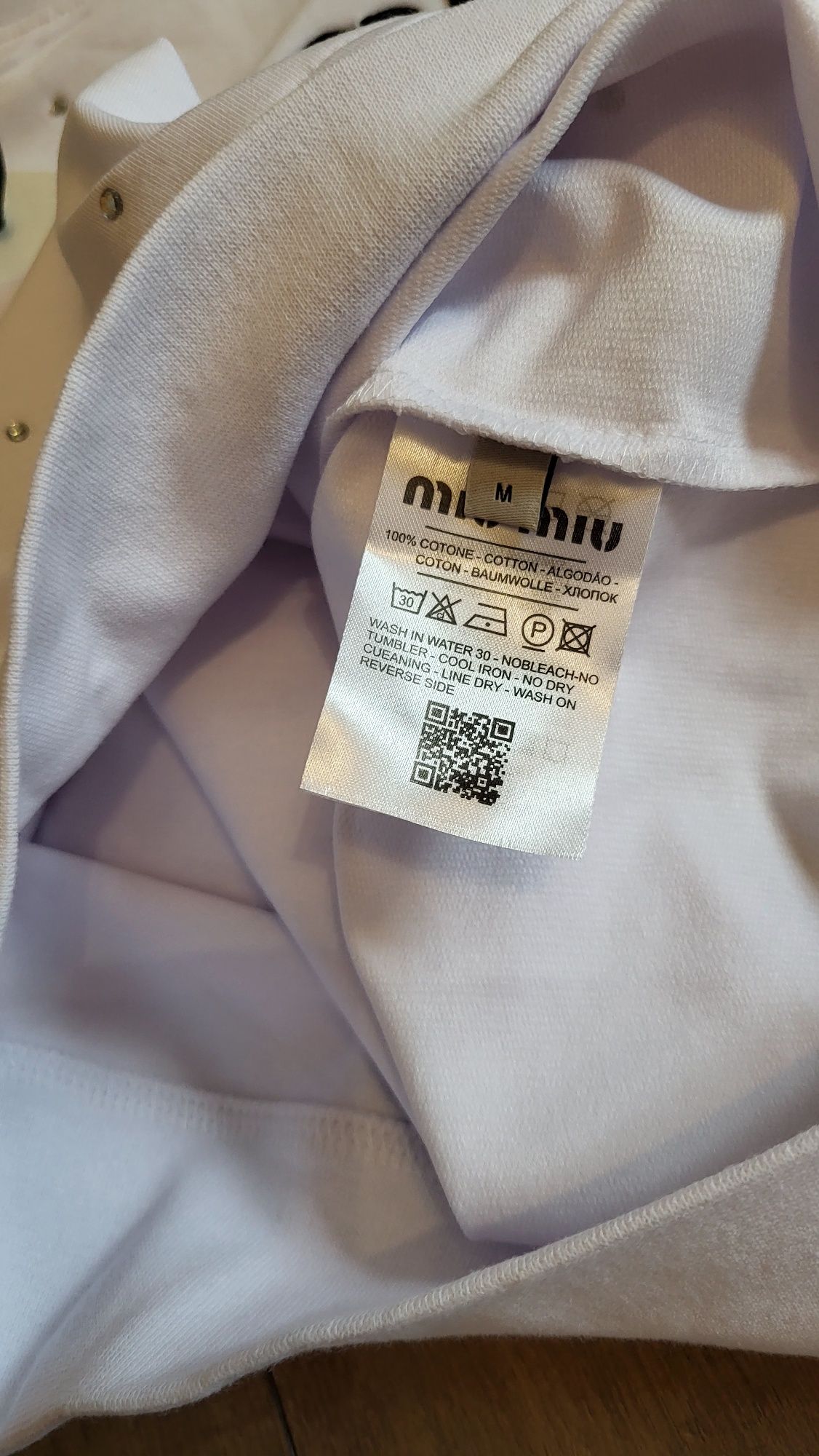 Miu miu komplet spodenki plus bluzka cudo metki S