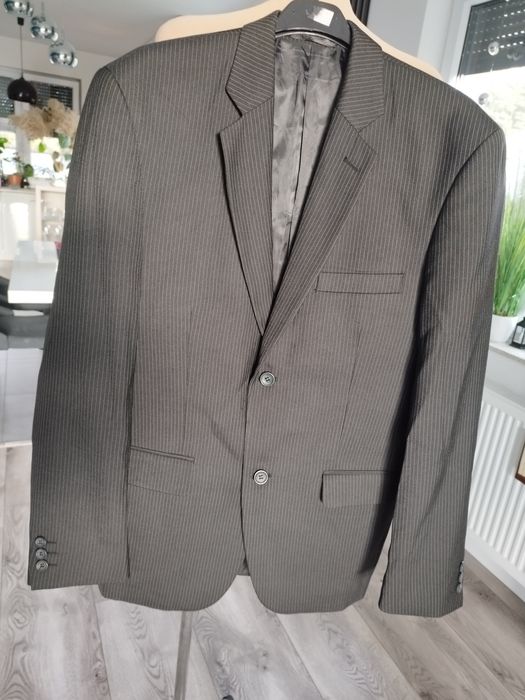 Jack Ashore czarna marynarka prążek