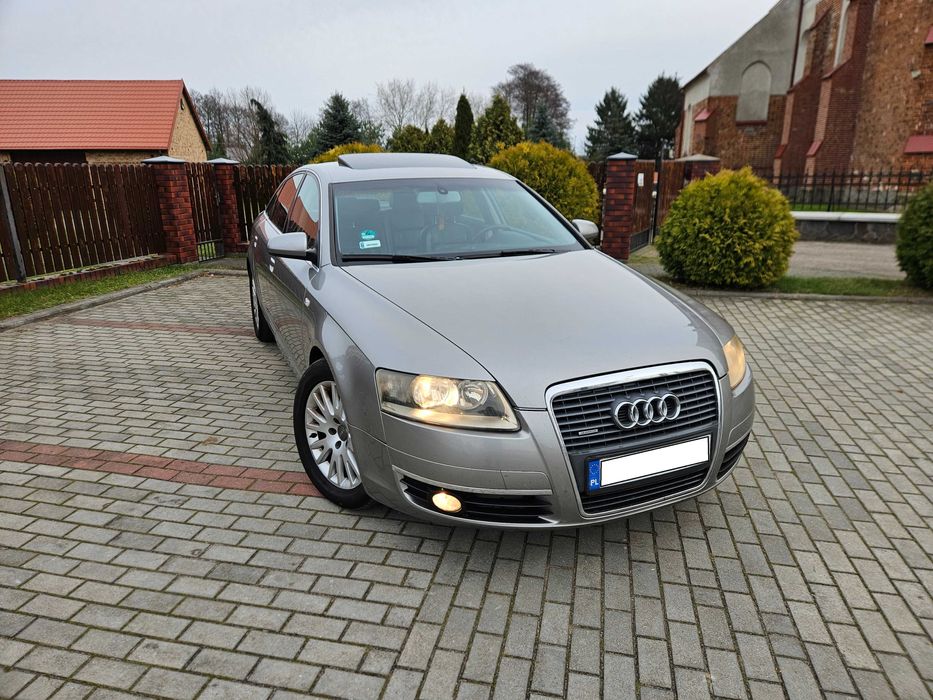 Audi A6 C6 - 2005r. - 3.0 TDI 211Km Quattro - Skóry - Szyber - Alu