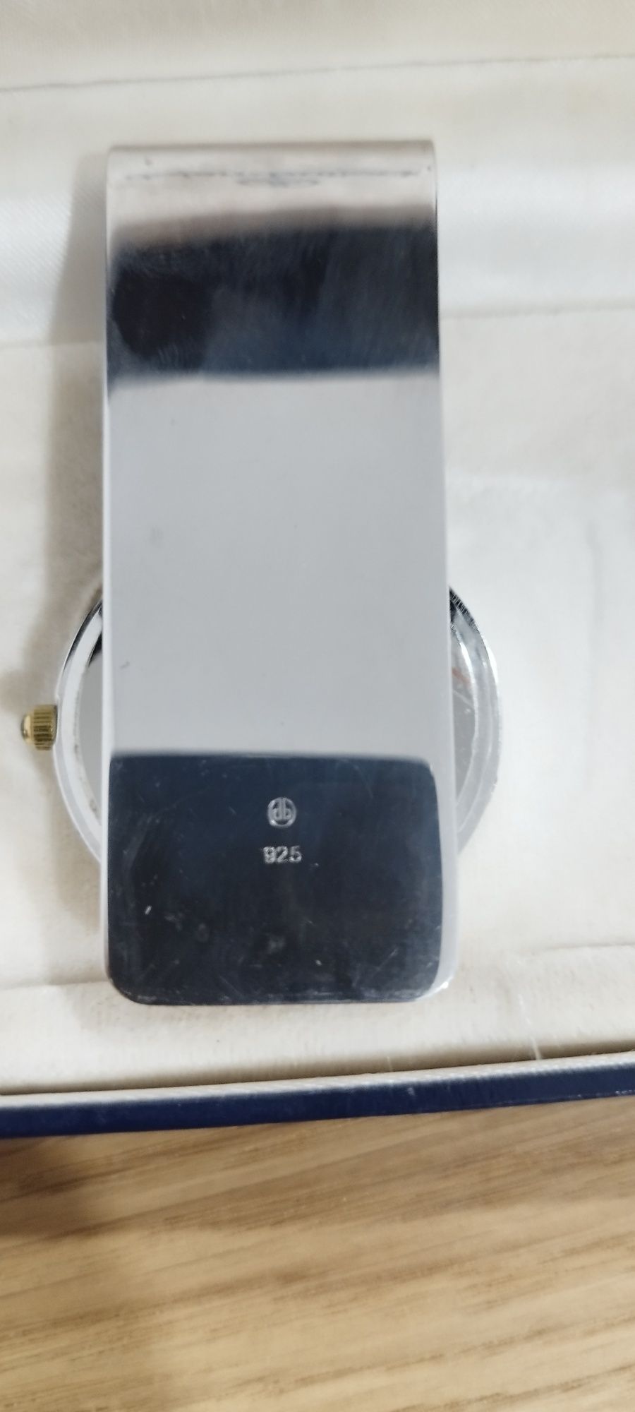 Money Clip Dolan Bullock em Prata 925 com Relógio Integrado (Raro)