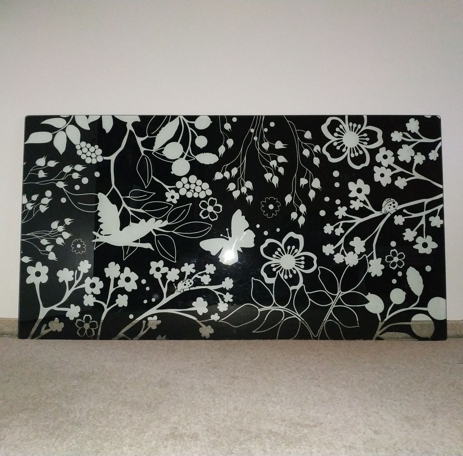 Blat biurka szklany IKEA 150x80