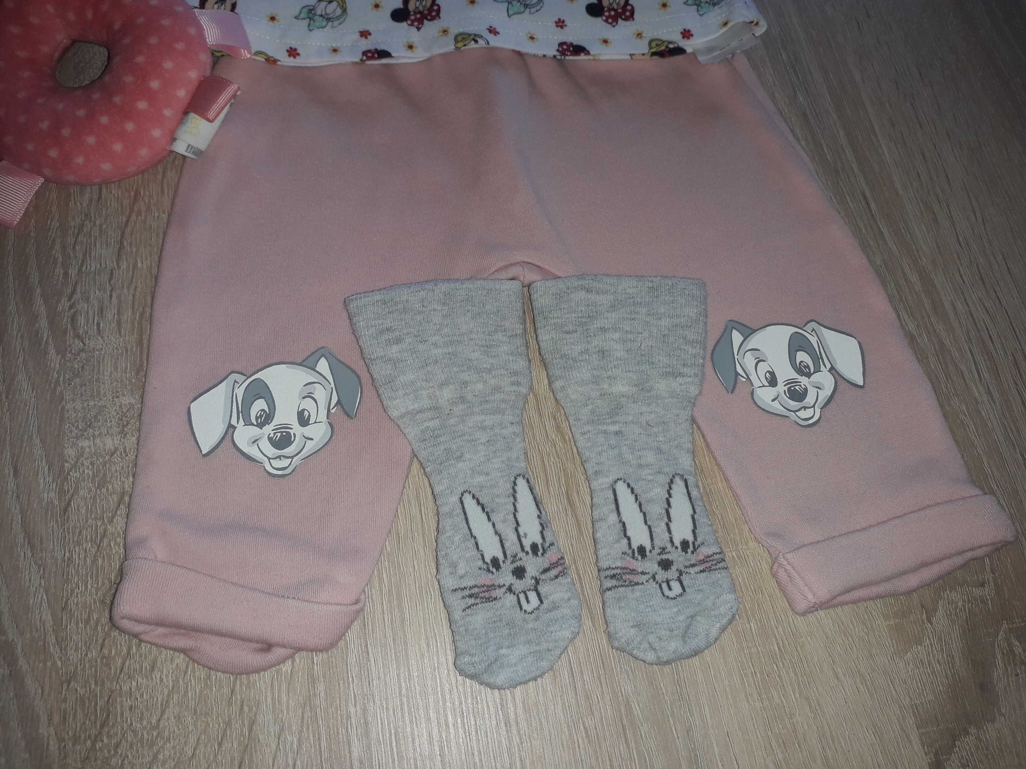 Zestaw ubranek Minnie, Kubuś Puchatek roz.0-3 mieś