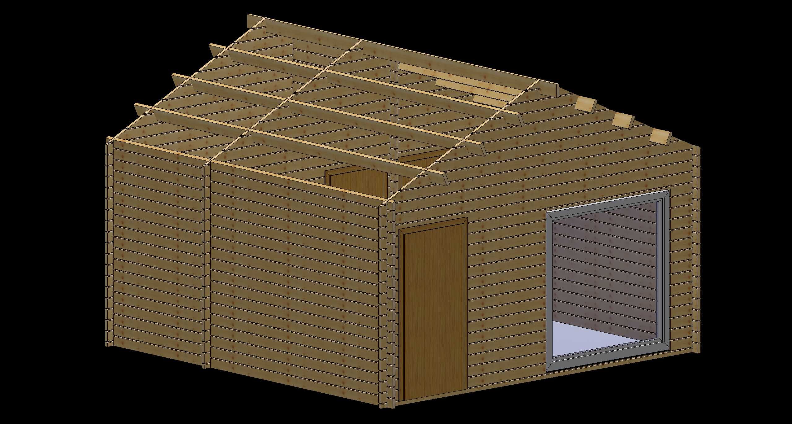 domek z balika 5x5m