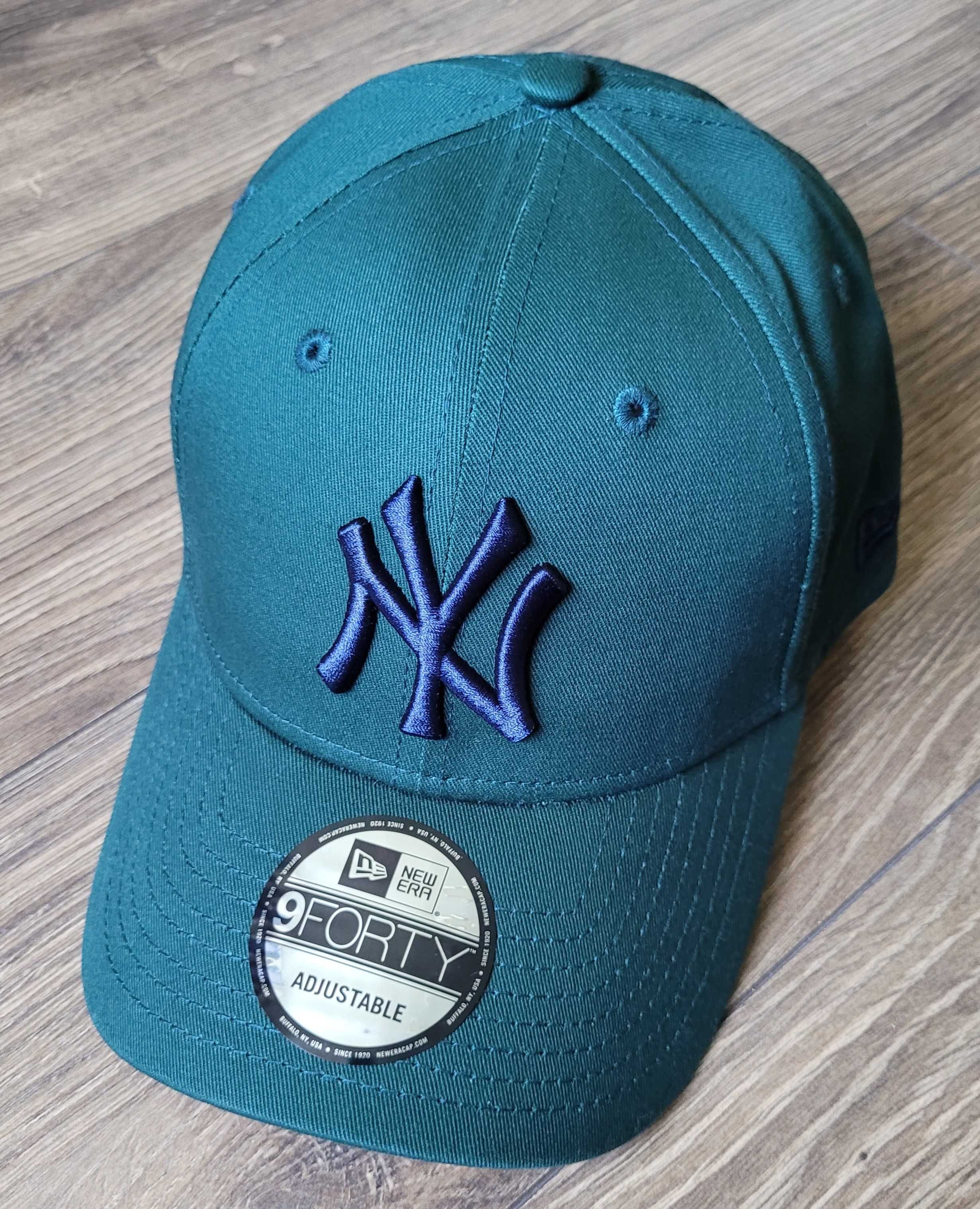 czapka z daszkiem New Era 9Forty NY New York Yankees MLB zielona NOWA