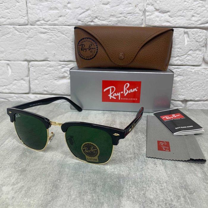 Сонцезахисні окуляри RAY BAN 3016 Clubmaster лінза скло