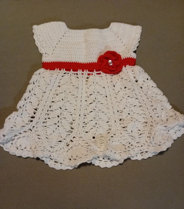 Ubranko do chrztu szydełkowe plus gratisy