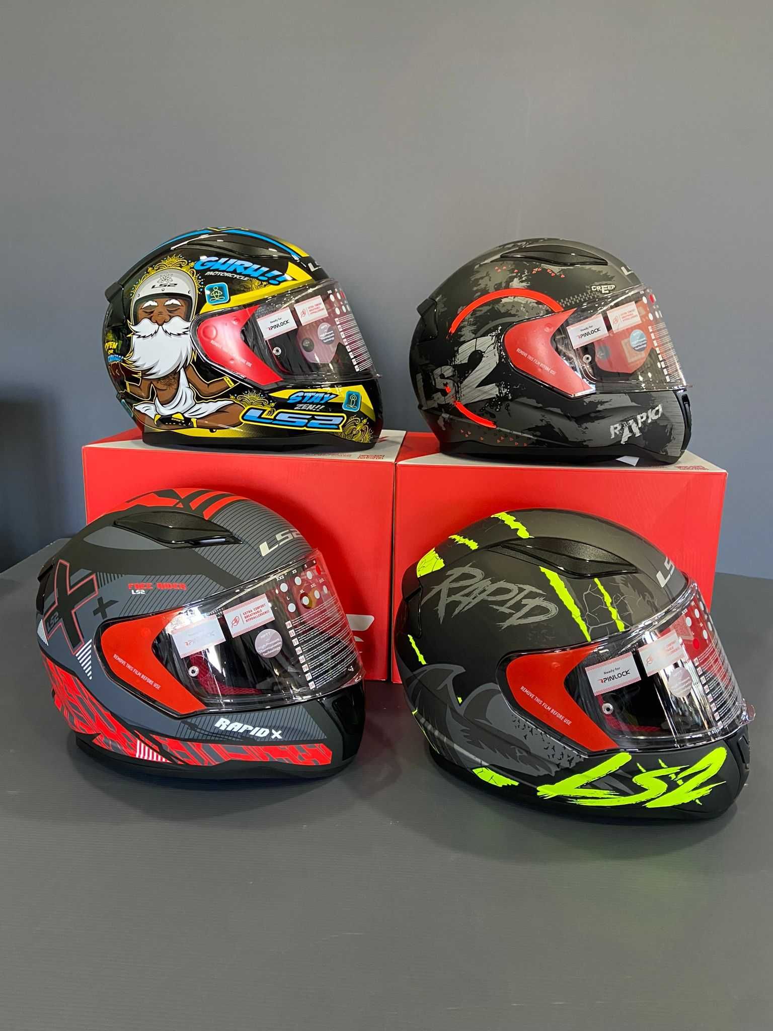 Capacete fechado / integral / modular / cross / aberto moto LS2