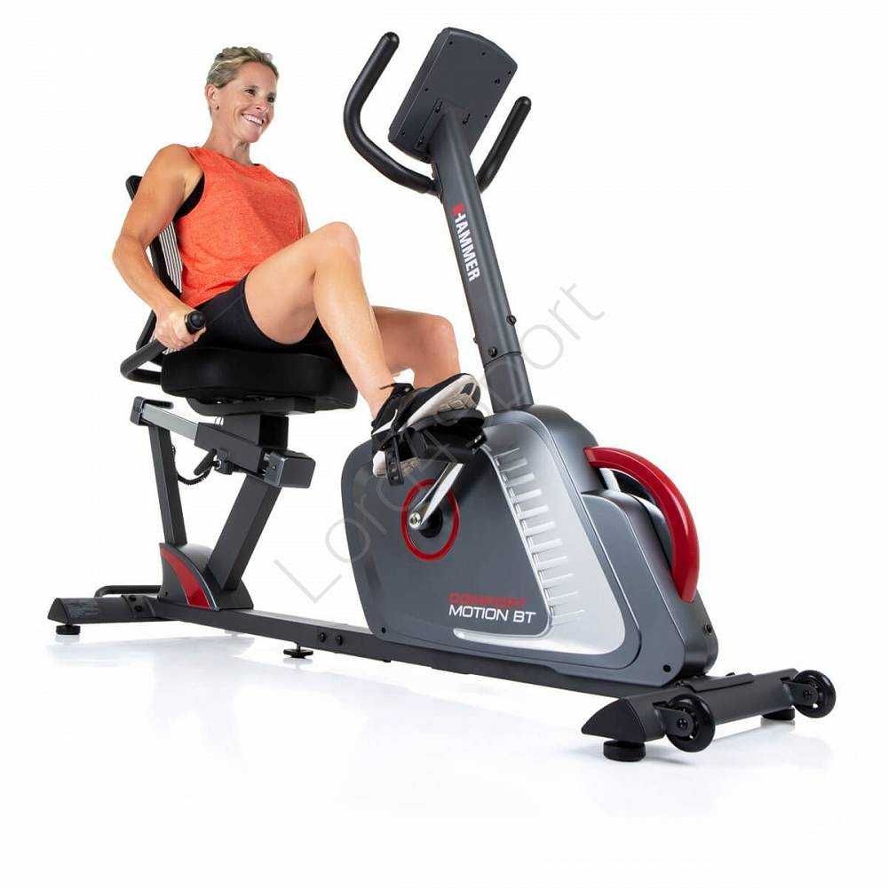 Rower poziomy stacjonarny  HAMMER COMFORT MOTION BT