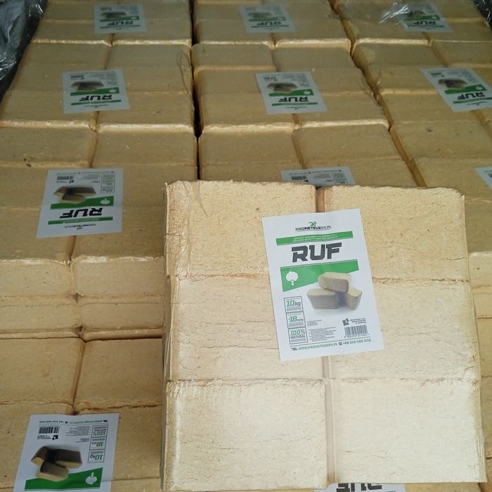 Dowóz gratis Brykiet kominkowy opałowy RUF debowo sosnowy czysty tward