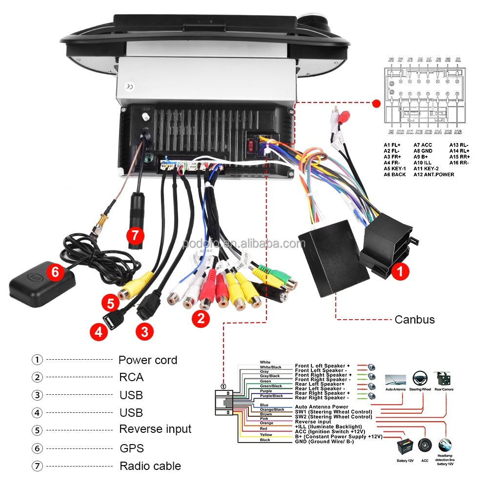 Radio 2din 7" + CANBUS para Fiat 500 de 2007 a 2015 GPS WiFi NOVO