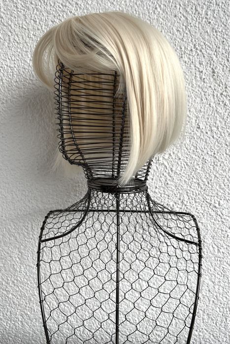 Premium Ultra włosy doczepiane, platynowy blond, topper, 210.