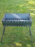 Grill Mangal składany - walizka - Mocny stal 2mm na 9/10 szampurów