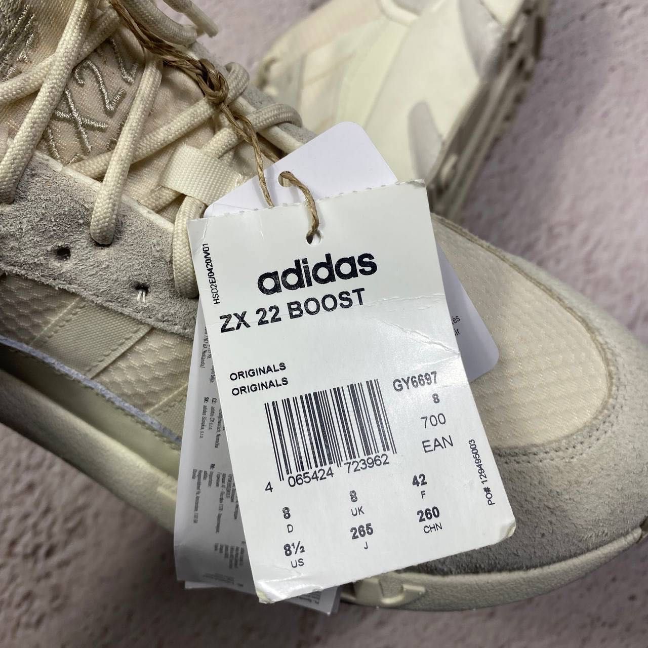 gy6697 нові з бірками adidas zx boost 22 originals чоловічі кросівки