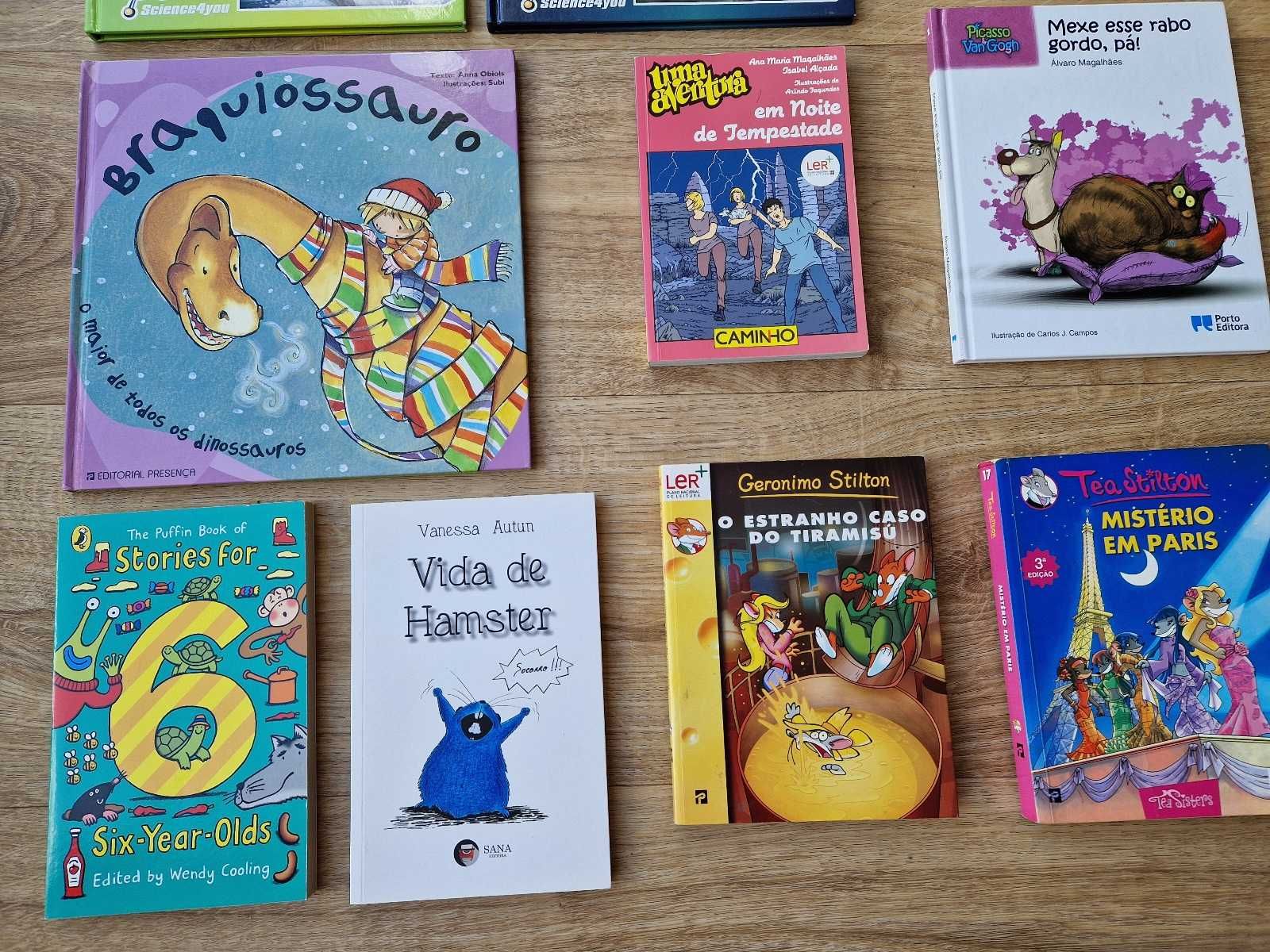 Vários livros infantis (6-12 anos) (2 a 4 euros cada)