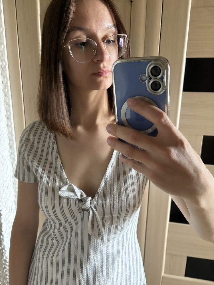 Літня сукня ZARA в смужку, S