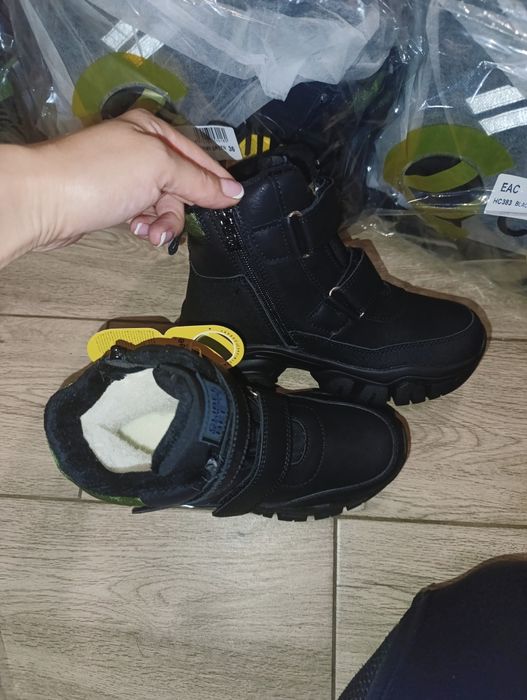 Зимові термо сапоги ботінки хайтопи Clibee для хлопчика зимние ботинки