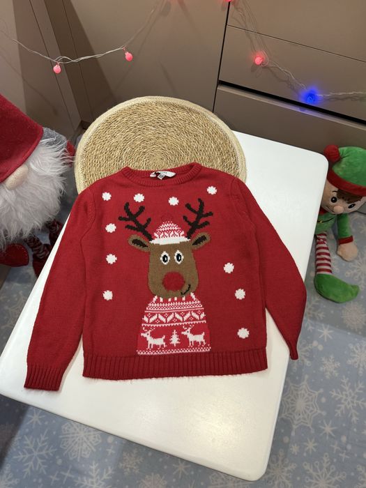 Новорічний светрик на хлопчика 5-6р