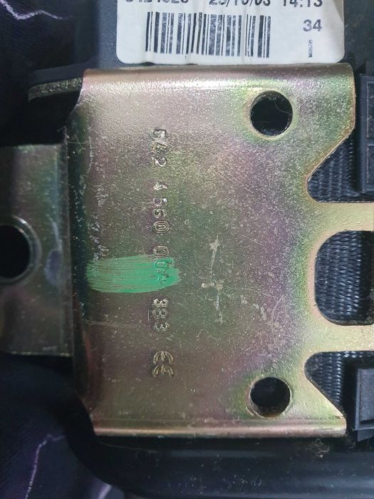 Pas pasy bezpieczeństwa Vw Polo 9n 4 IV 04r 3 drzwi 1.2 kpl